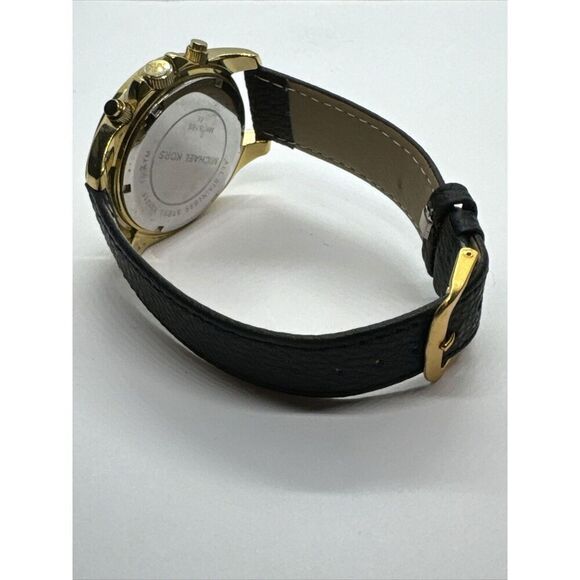 Michael Kors Blair MK5166 Women's Black Leather Analog Dial Quartz Watch JNA831 - Picture 8 of 11